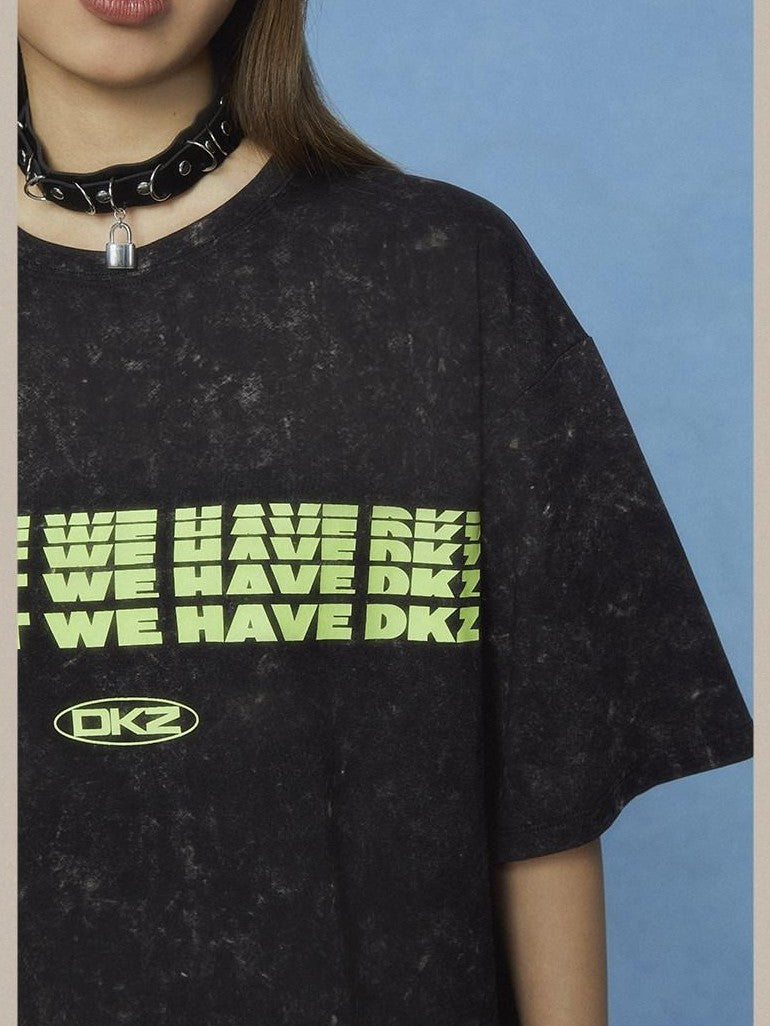 DKZ OFFICIAL Tie Dye Geometric Print Women&