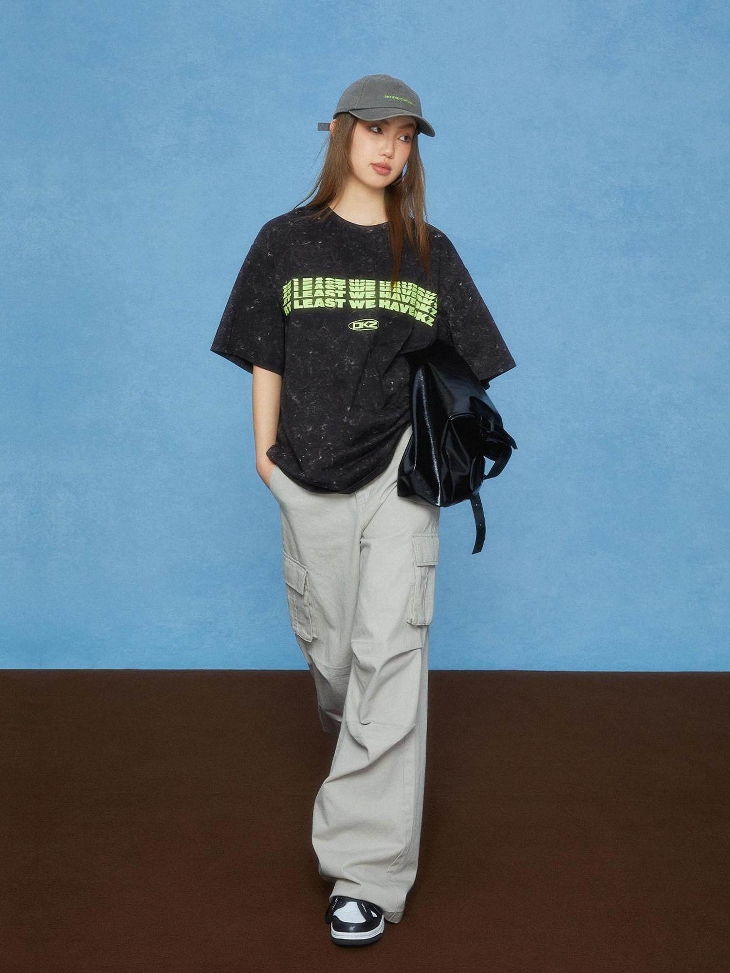DKZ OFFICIAL Tie Dye Geometric Print Women&