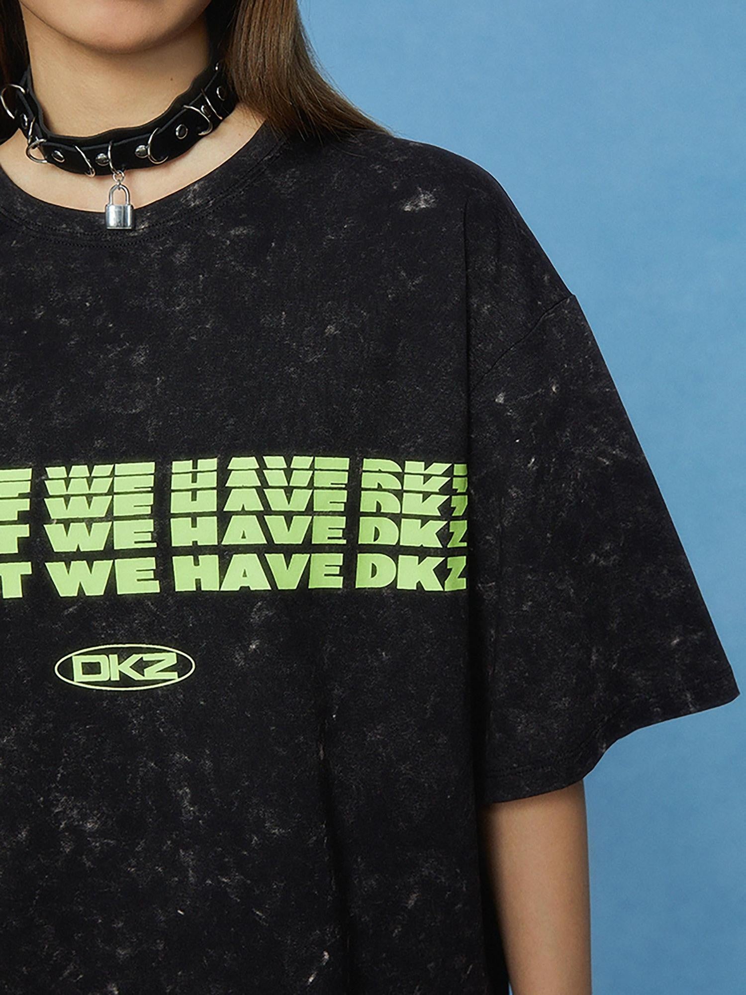 DKZ OFFICIAL Tie Dye Geometric Print Women&
