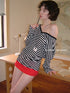 DKZ_OFFICIAL_V-Neck_Color_Block_Striped_Batwing_Sleeve_Tunic_Top_MISSTT