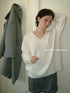 DKZ_OFFICIAL_V-Neck_Lace_Trim_Knit_Sweater_Women&