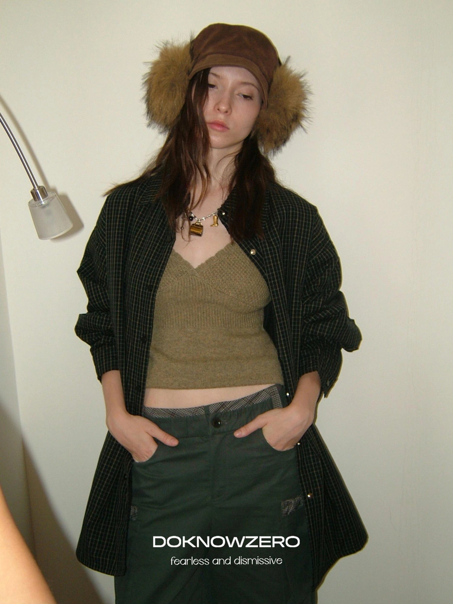 DKZ OFFICIAL V-Neck Wool Blend Layering Vest