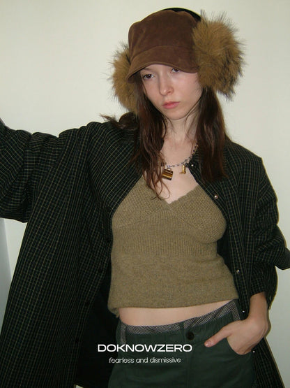 DKZ OFFICIAL V-Neck Wool Blend Layering Vest