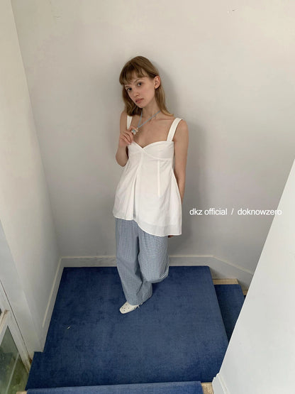 DKZ OFFICIAL V-neck Camisole Floral Bud Top