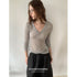 DKZ_OFFICIAL_V-neck_Uv_Protection_Soft_Lightweight_Casual_Women&