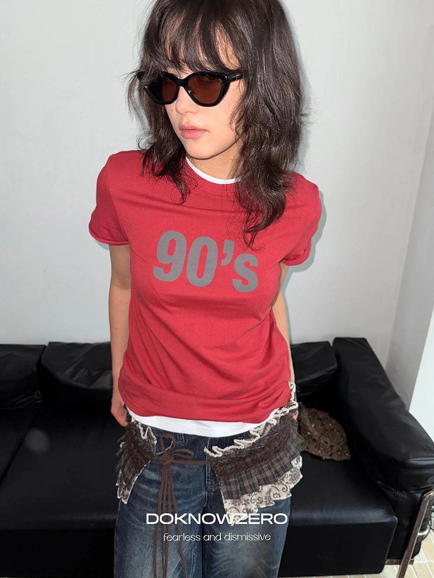 DKZ OFFICIAL Vintage 90s Print Short Sleeve Tee