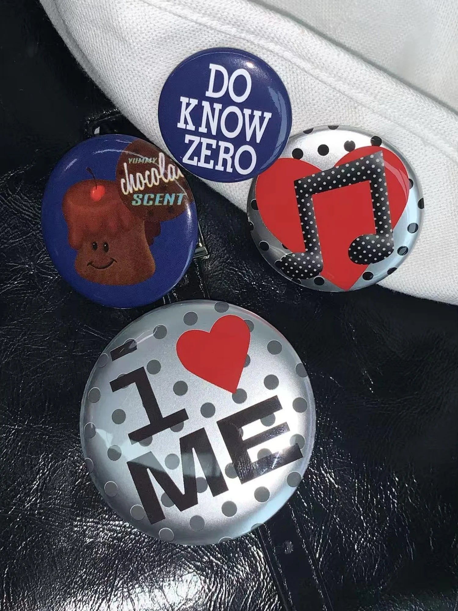 Vintage Badge Set Retro Slogan Pin Collection
