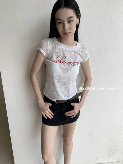 DKZ OFFICIAL Vintage Black Denim Skort Summer A Line Anti Peek Short Skirt