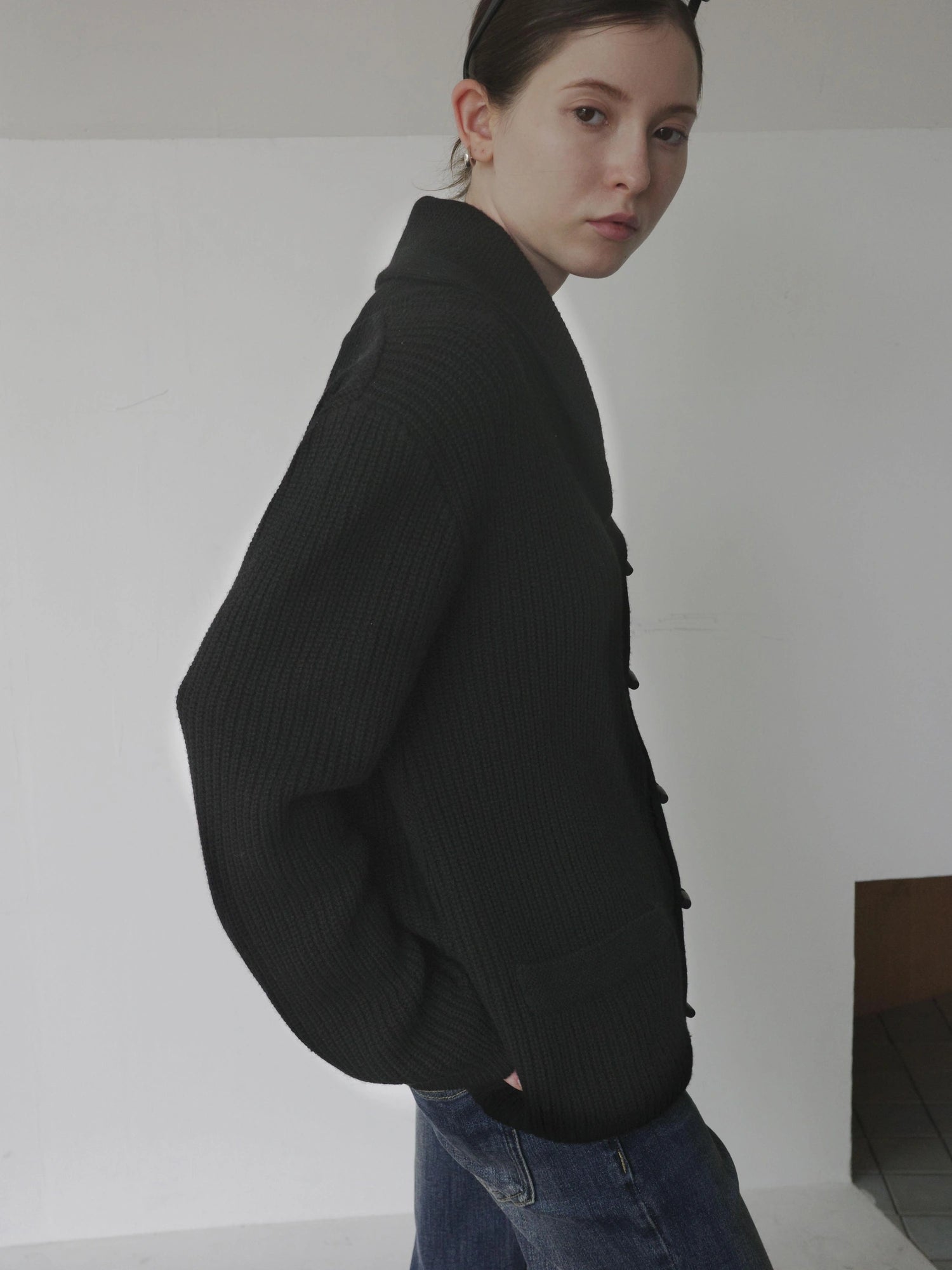 DKZ OFFICIAL Vintage British Wool Blend Cardigan