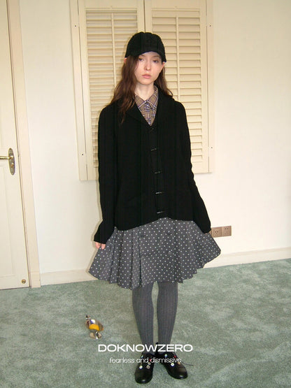 DKZ OFFICIAL Vintage British Wool Blend Cardigan