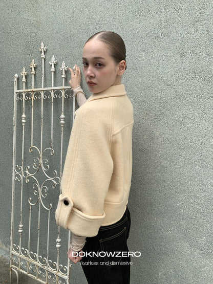 DKZ OFFICIAL Vintage Double Breasted 90% Wool Women&