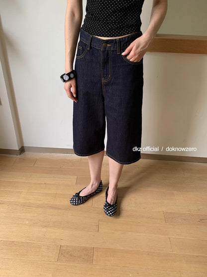 DKZ_OFFICIAL_Vintage_Indigo_Denim_Mid_Length_Shorts_MISSTT