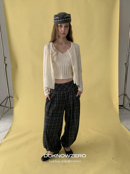 DKZ OFFICIAL Vintage Jacquard Wool Blend Women&
