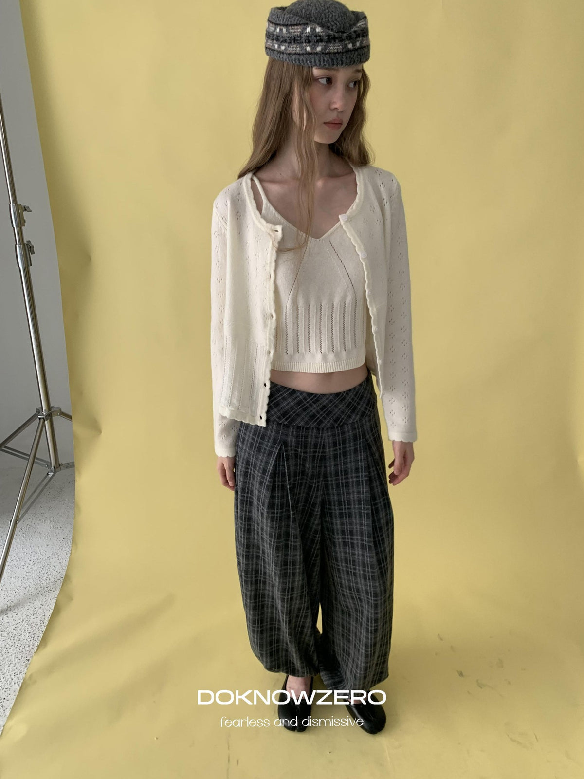DKZ OFFICIAL Vintage Jacquard Wool Blend Women&