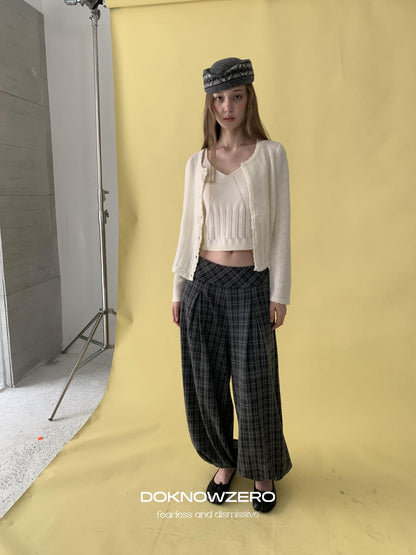 DKZ OFFICIAL Vintage Jacquard Wool Blend Women&