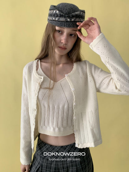 DKZ OFFICIAL Vintage Jacquard Wool Blend Women&