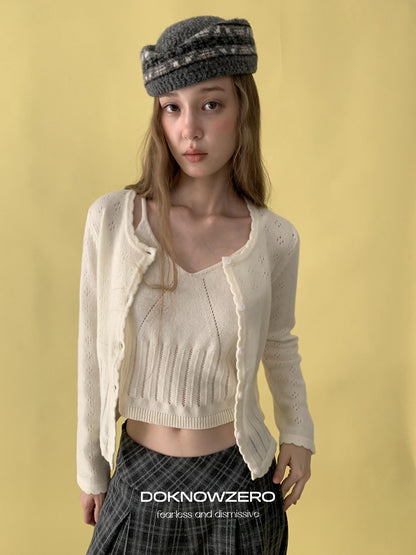 DKZ OFFICIAL Vintage Jacquard Wool Blend Women&