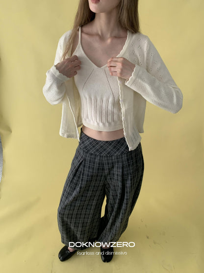 DKZ OFFICIAL Vintage Jacquard Wool Blend Women&