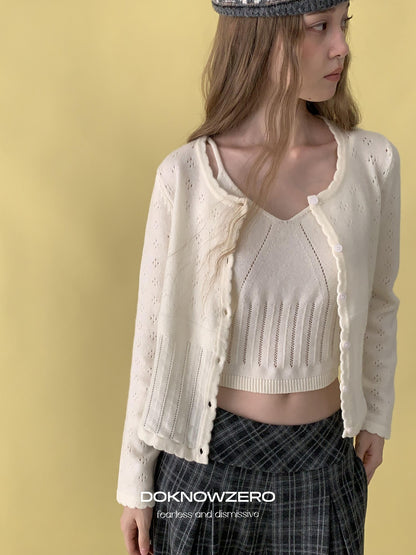 DKZ OFFICIAL Vintage Jacquard Wool Blend Women&