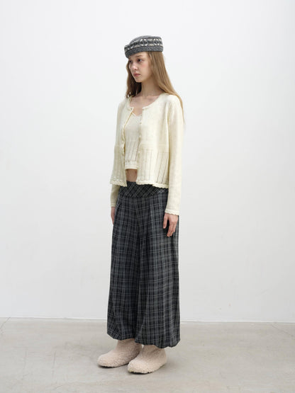 DKZ OFFICIAL Vintage Jacquard Wool Blend Women&