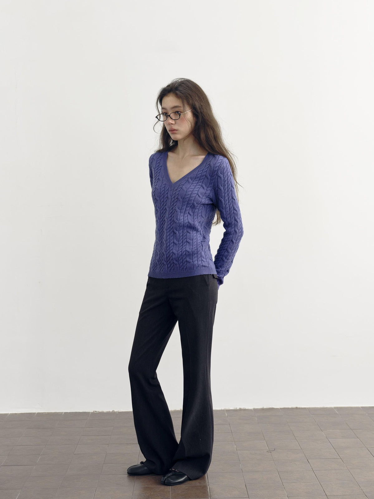 DKZ OFFICIAL Vintage Low Waist Flared Pocket Women&