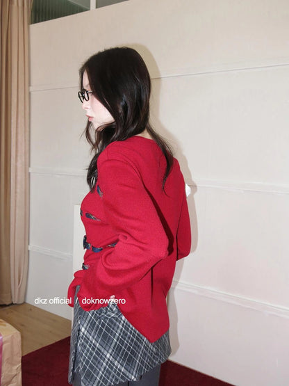 Vintage Plaid A Line Skort