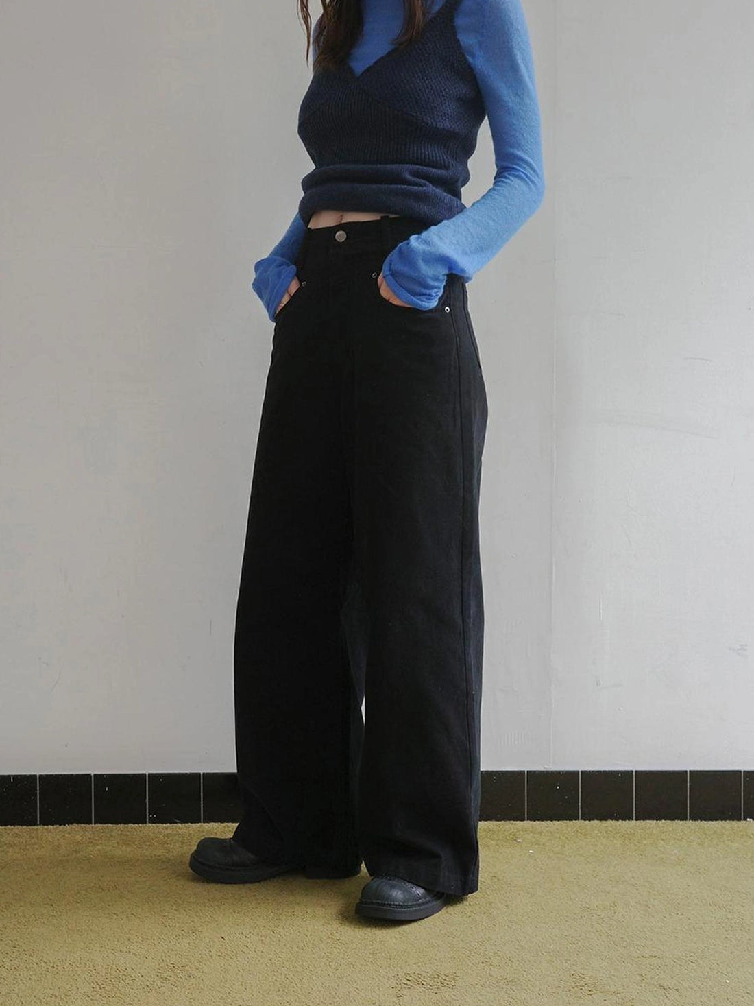 DKZ OFFICIAL Vintage Split Wash Trousers
