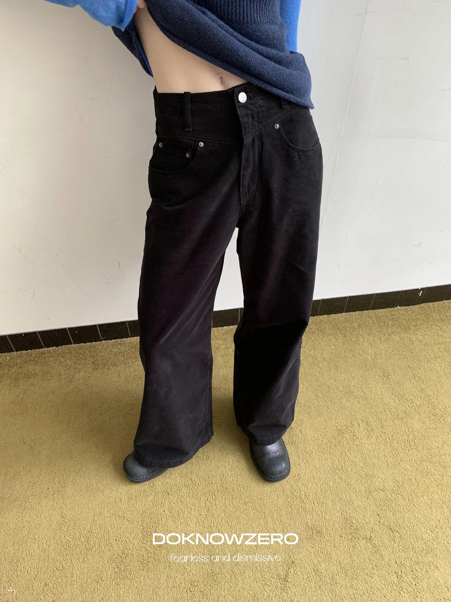 DKZ OFFICIAL Vintage Split Wash Trousers