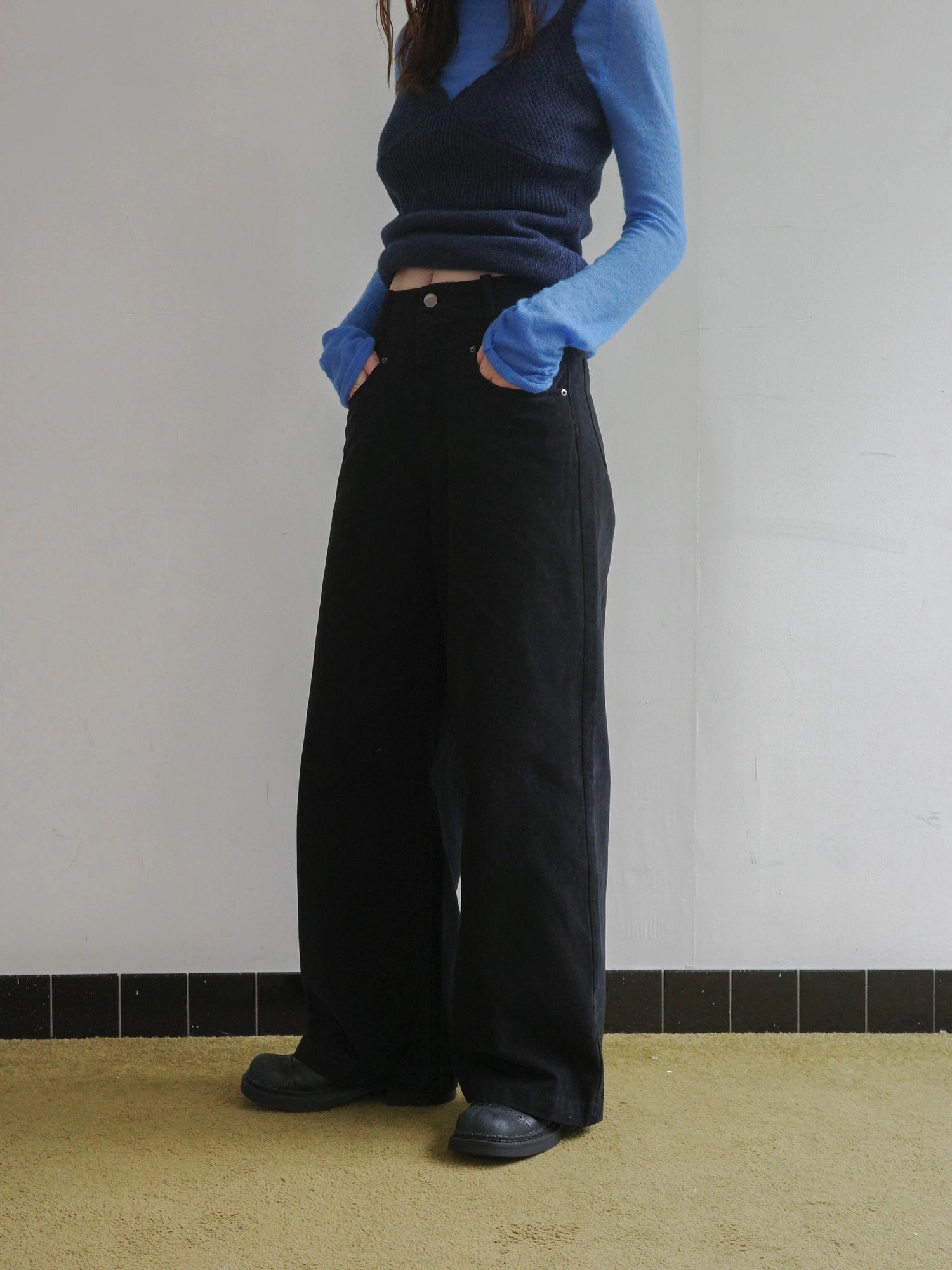DKZ OFFICIAL Vintage Split Wash Trousers