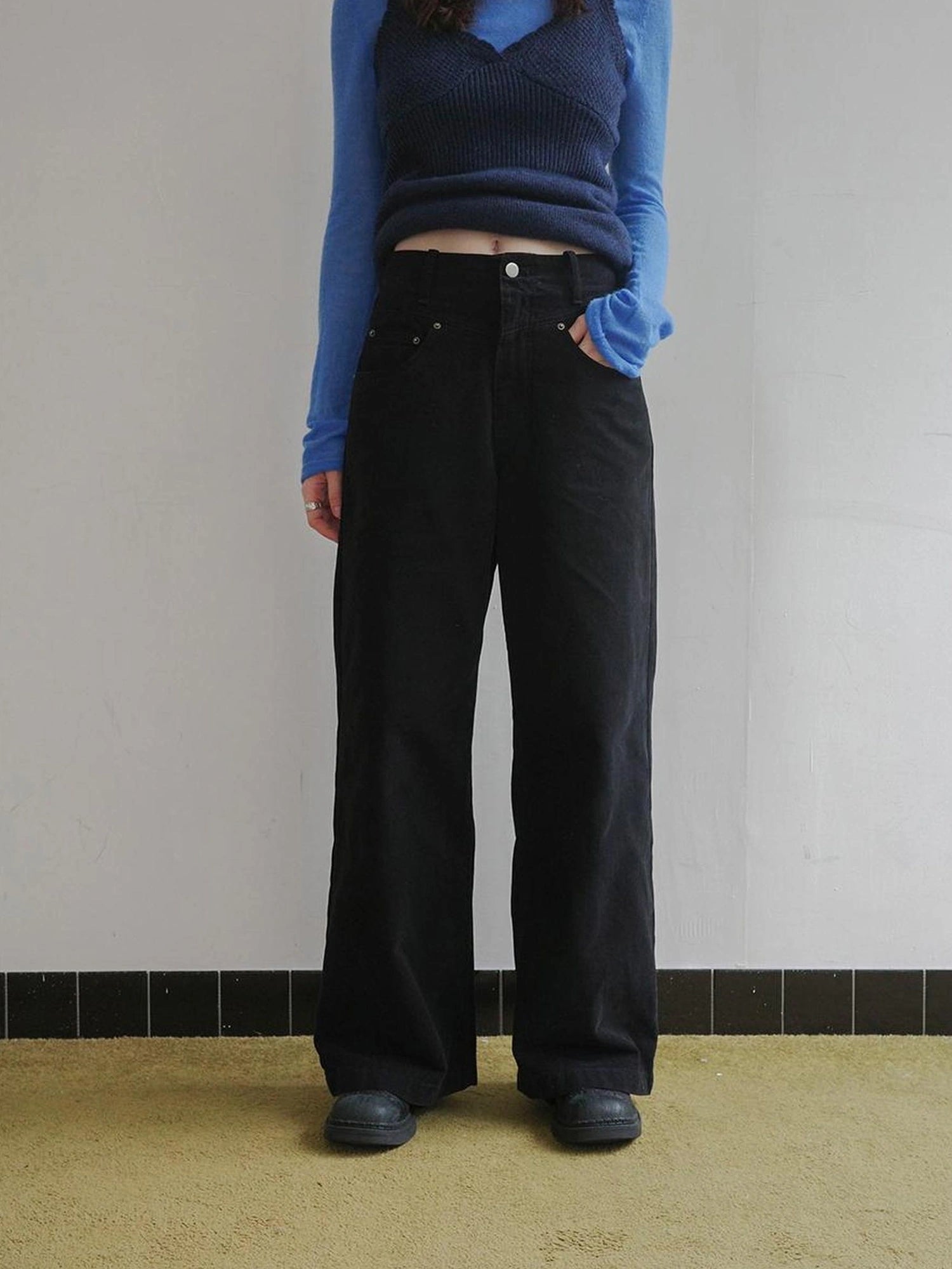 DKZ OFFICIAL Vintage Split Wash Trousers