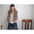 DKZ OFFICIAL Vintage Stand Collar Zipper Horizontal Faux Mink Women&