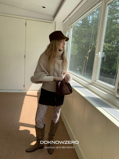 DKZ OFFICIAL Vintage Utility Faux Two Piece A Line Women&