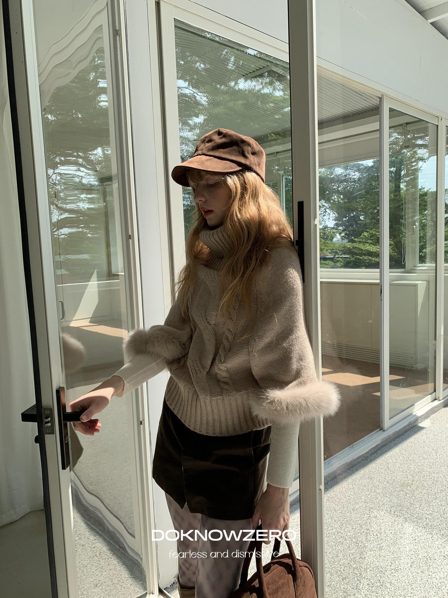 DKZ OFFICIAL Vintage Utility Faux Two Piece A Line Women&