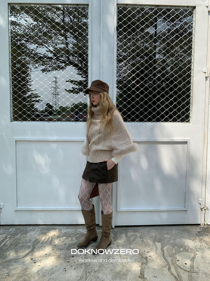 DKZ OFFICIAL Vintage Utility Faux Two Piece A Line Women&