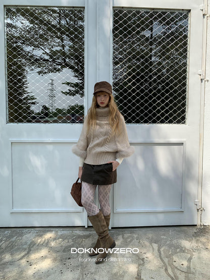 DKZ OFFICIAL Vintage Utility Faux Two Piece A Line Women&
