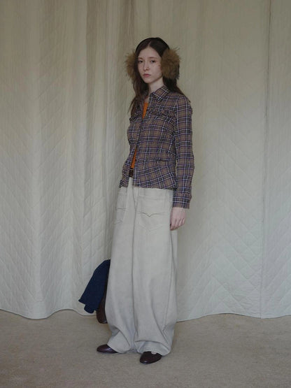 DKZ OFFICIAL Vintage Washed Apricot Denim Jeans