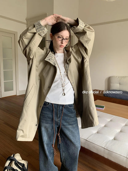 DKZ OFFICIAL Vintage Washed Blue Jeans With Woven Belt