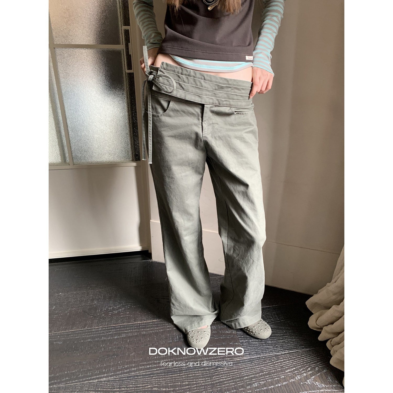 DKZ_OFFICIAL_Vintage_Washed_Pleated_Drawstring_Women&