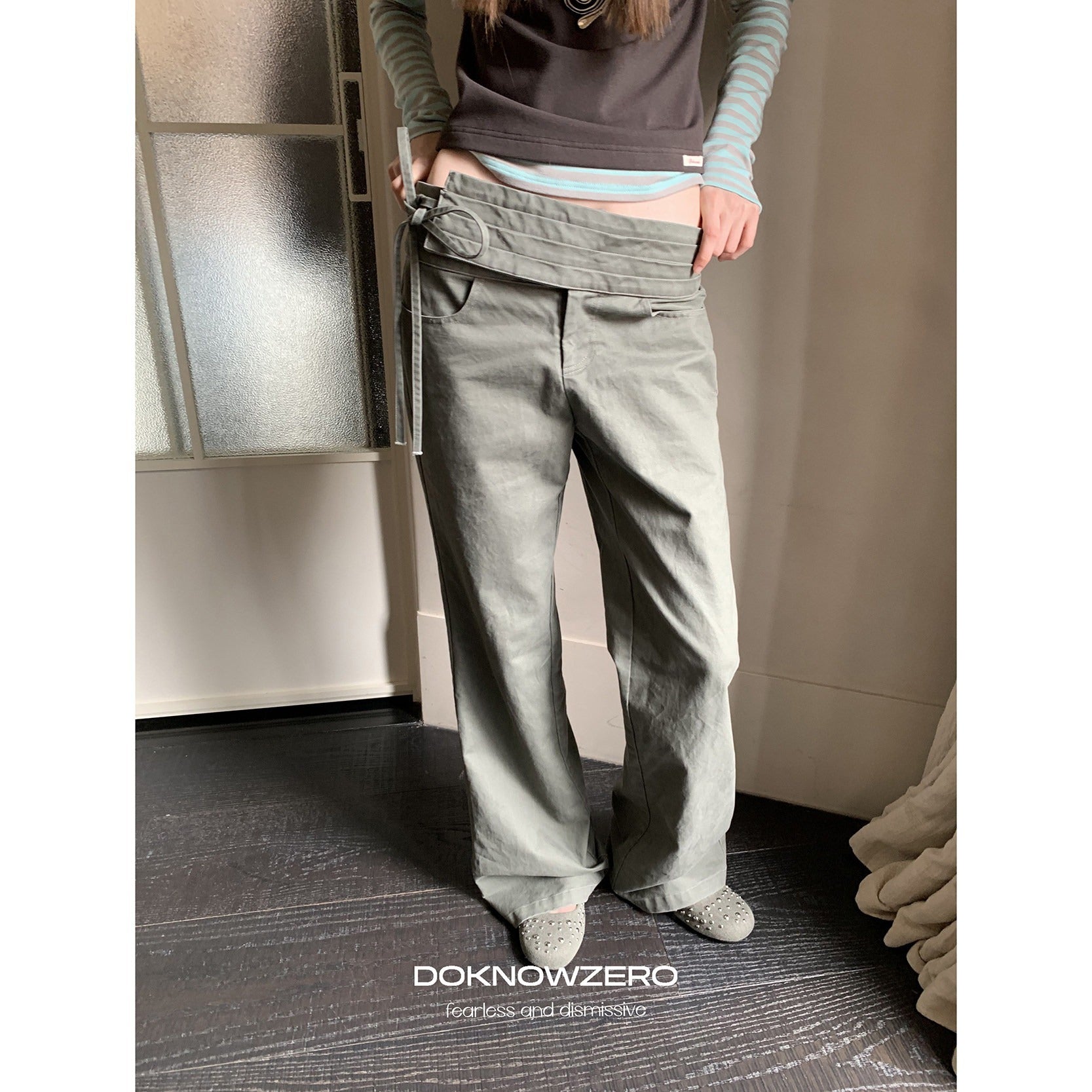 DKZ_OFFICIAL_Vintage_Washed_Pleated_Drawstring_Women&