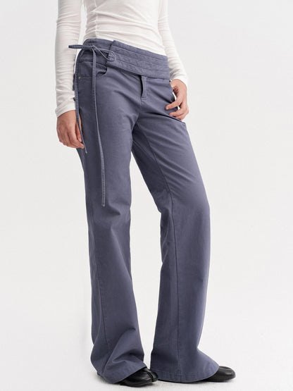 DKZ OFFICIAL Vintage Washed Pleated Drawstring Women&
