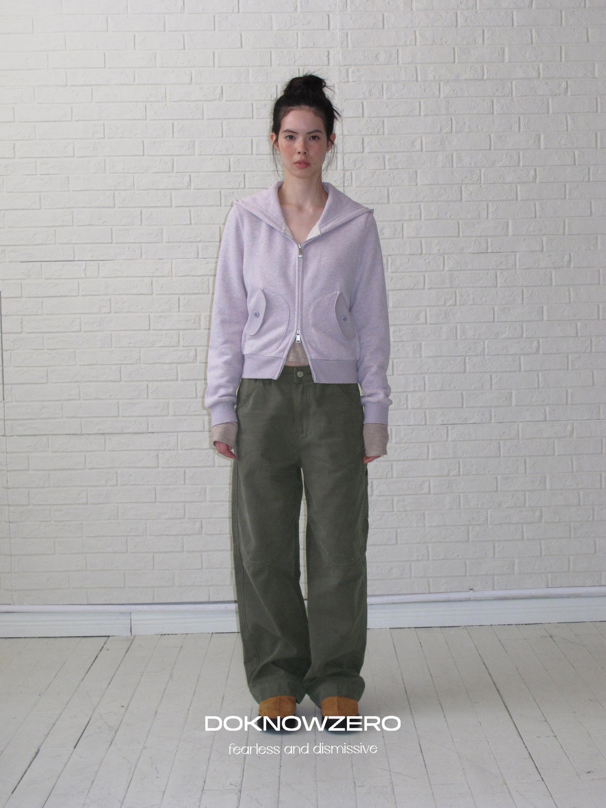 DKZ OFFICIAL Washed Cotton Multi Pocket Women&
