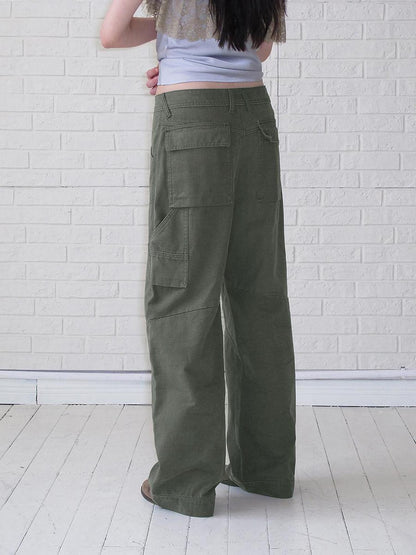 DKZ OFFICIAL Washed Cotton Multi Pocket Women&