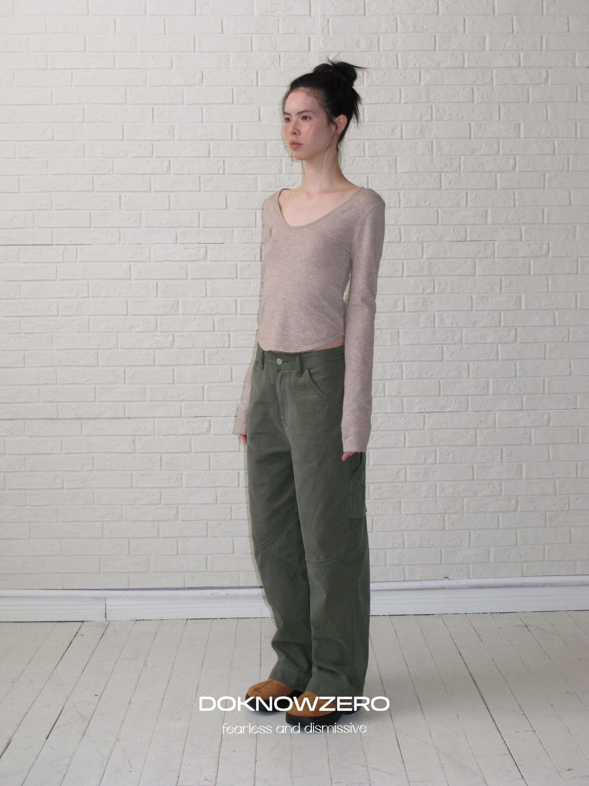 DKZ OFFICIAL Washed Cotton Multi Pocket Women&