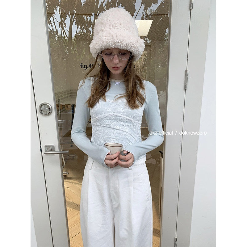 DKZ_OFFICIAL_White_Embroidered_Cutout_Layered_Women&