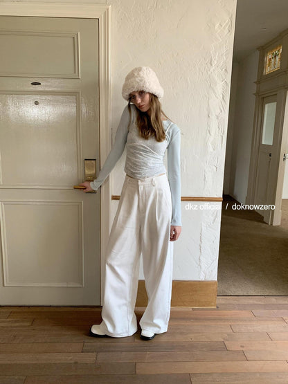 DKZ OFFICIAL White Embroidered Cutout Layered Women&