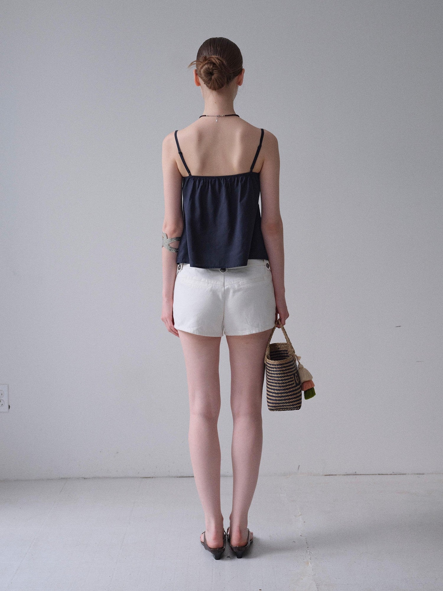 DKZ OFFICIAL White Knight Napoleon Button Low Rise Slim Women&