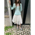 DKZ_OFFICIAL_White_Pleated_Irregular_Hem_Mid_Waist_Loose_Women&