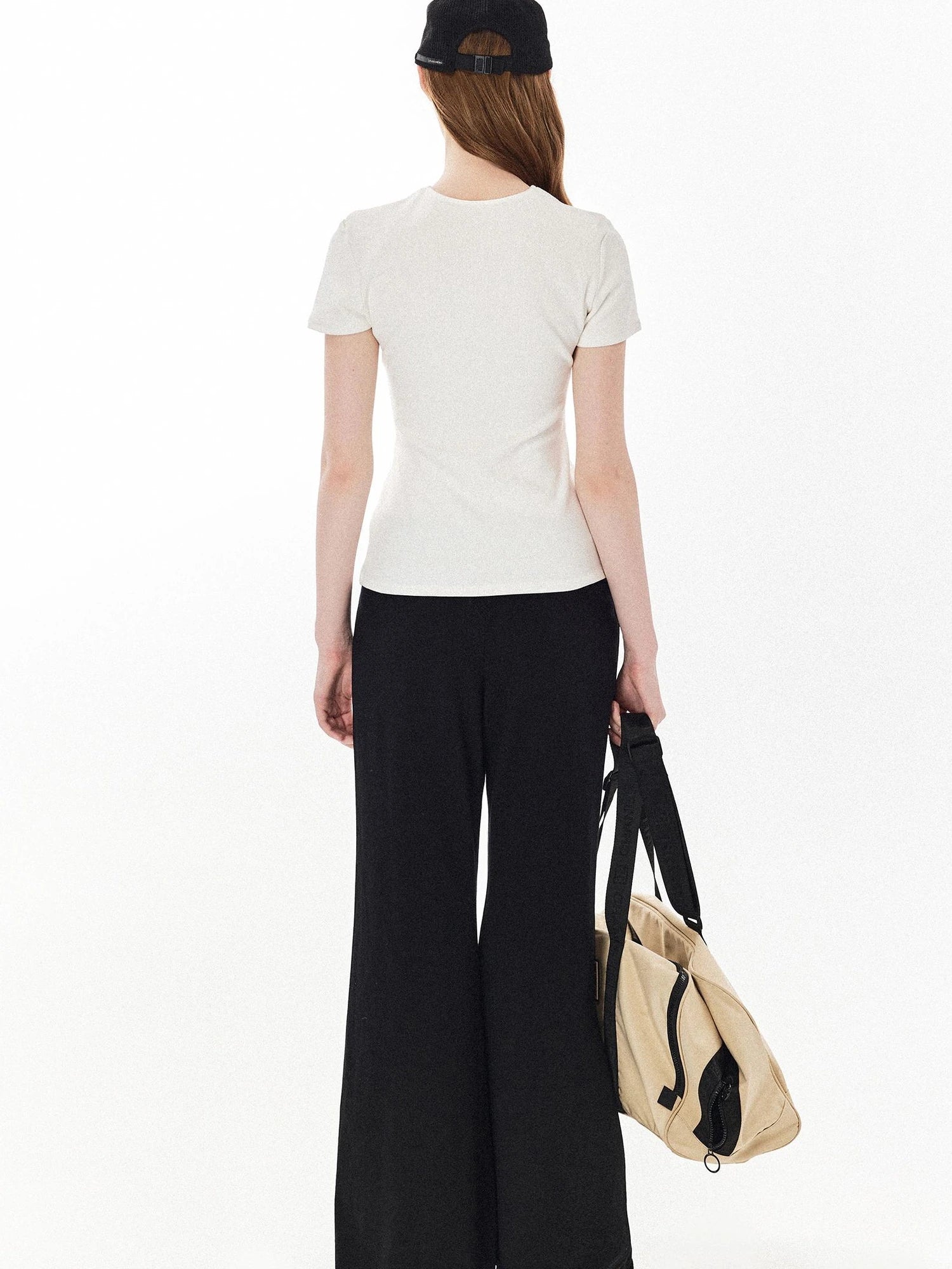 DKZ OFFICIAL Wide Waist Relaxed Flared Sweatpants