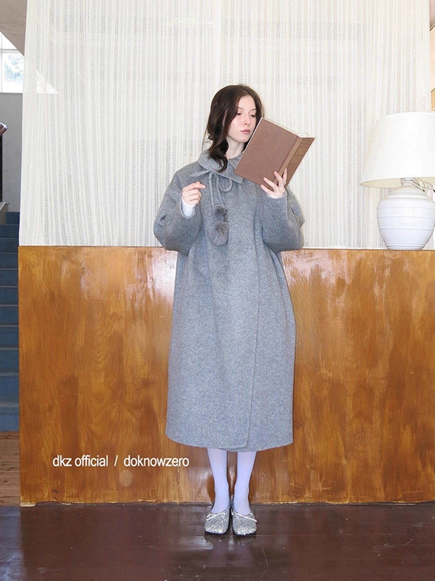 DKZ_OFFICIAL_Women_100%_Wool_Coat_With_Peter_Pan_Collar_MISSTT