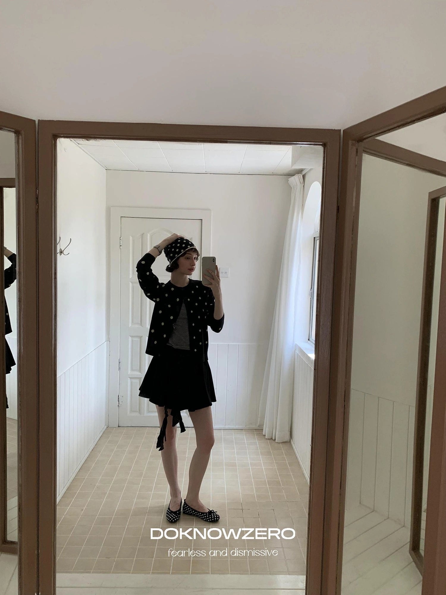 DKZ OFFICIAL Woven Belt Pleated A Line Skirt With Built In Shorts